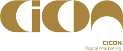 CiCon Digital Marketing logo in gold, representing a boutique digital marketing agency focused on strategy, design, and performance.
